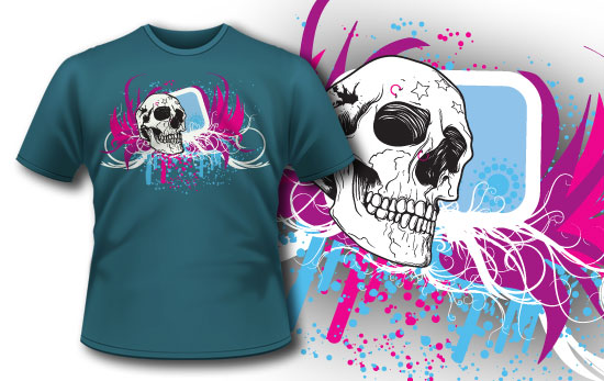 Skull T-shirt design 106 1