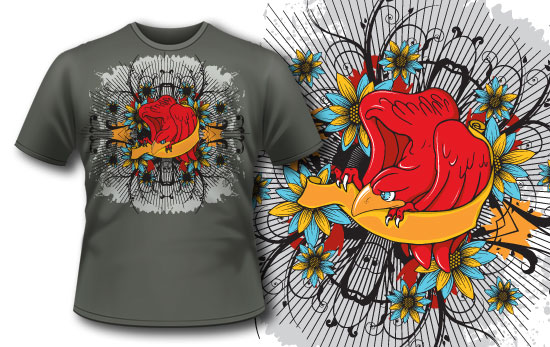 Red turtle T-shirt design 113 1