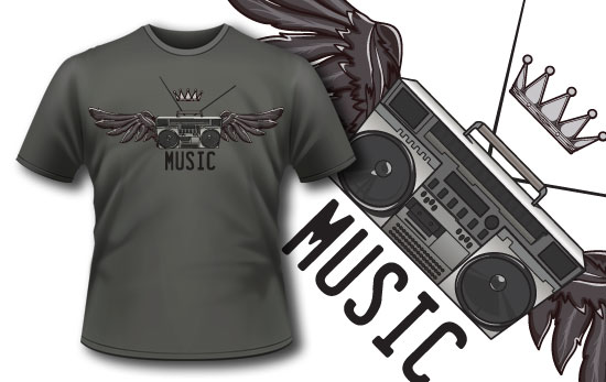 Music T-shirt design 125 1