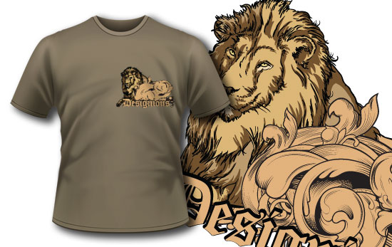 Lion T-shirt design 144 1