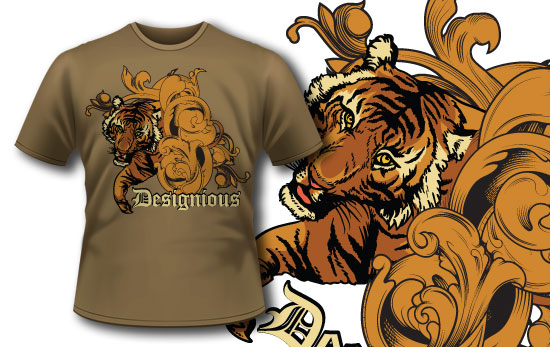 Tiger T-shirt design 145 1
