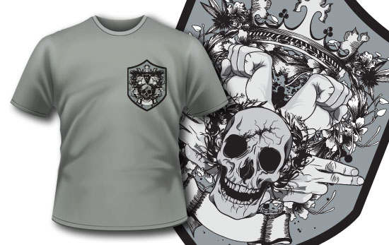 Skull T-shirt design 93 1