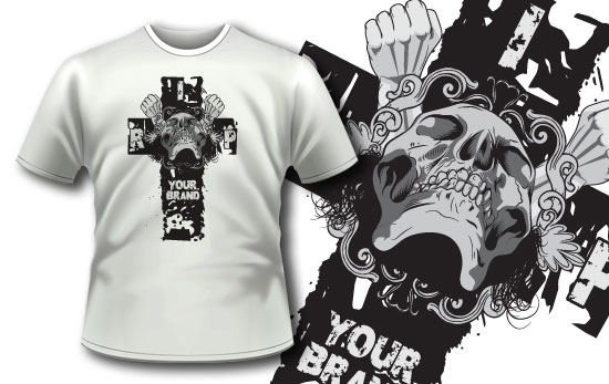 Your brand skull T-shirt design 96 1