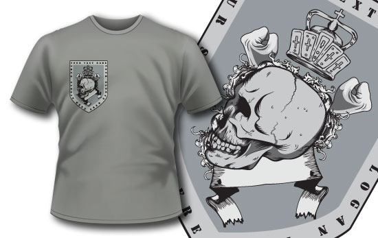Skull T-shirt design 98 1