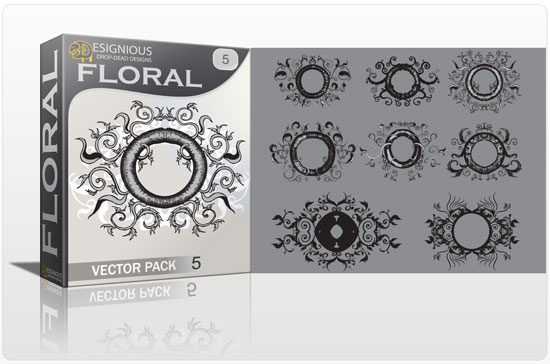 Floral vector pack 5 1
