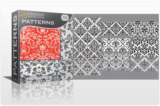 Seamless patterns vector pack 15 1