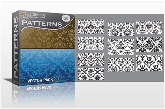 Seamless patterns vector pack 20 1