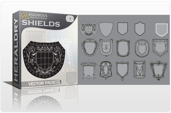 Shields vector pack 1