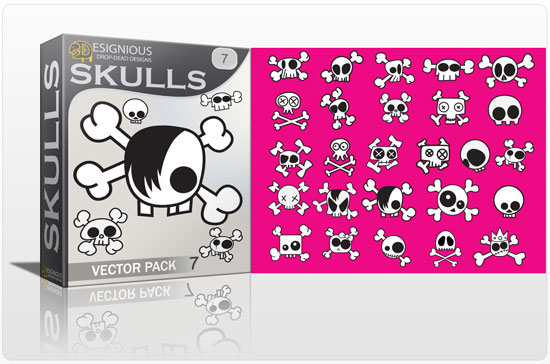 Skulls vector pack 7 1