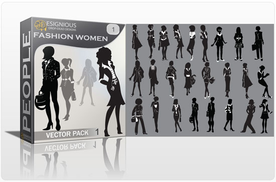 Women Fashion vector pack 1