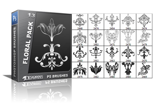 Floral brushes pack 13 1