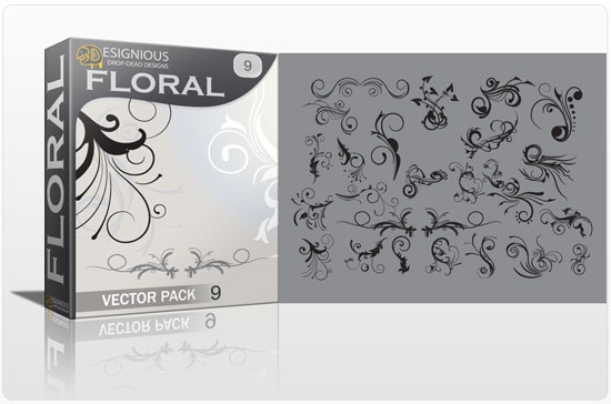 Floral vector pack 9 1