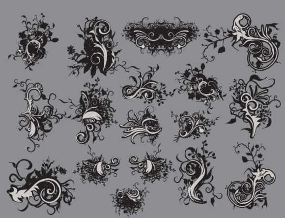 Floral vector pack 14 2