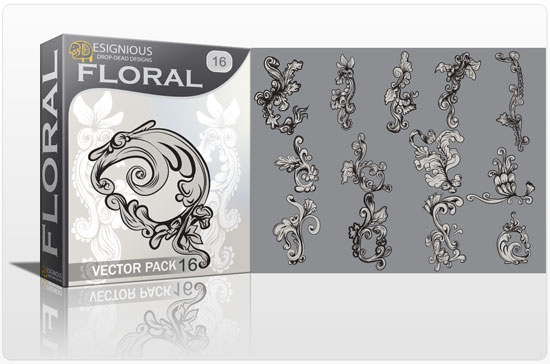 Floral vector pack 16 1