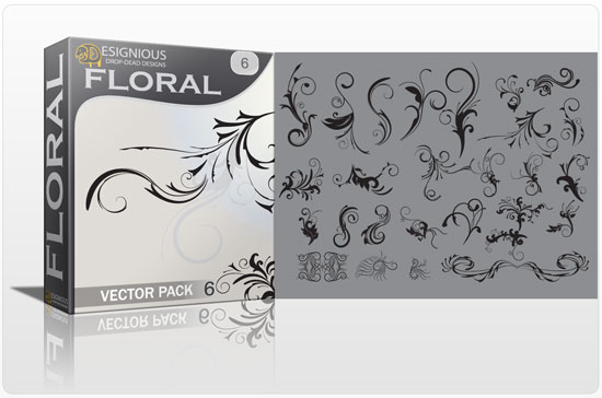 Floral vector pack 6 1