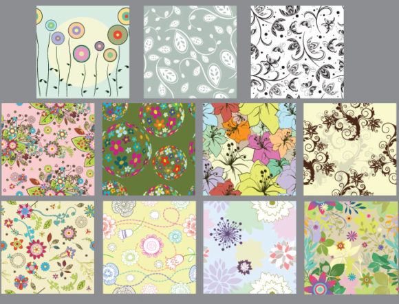 Seamless patterns vector pack 19 2