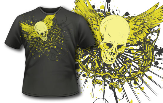 Skull T-shirt design 50 1