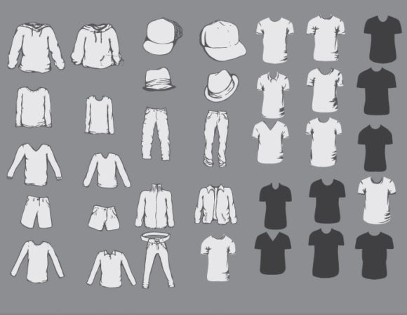 Garments vector pack 2