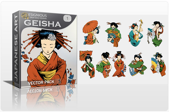 Geisha vector pack 1