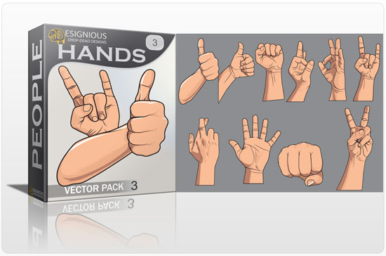 Hands vector pack 3 1