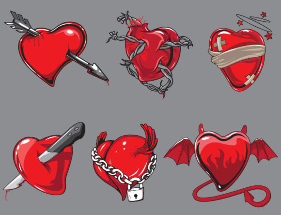 Hearts vector pack 1 2