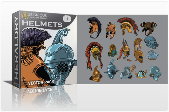 Helmets vector pack 1