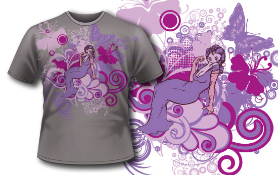 Mermaid T-shirt design 80 1