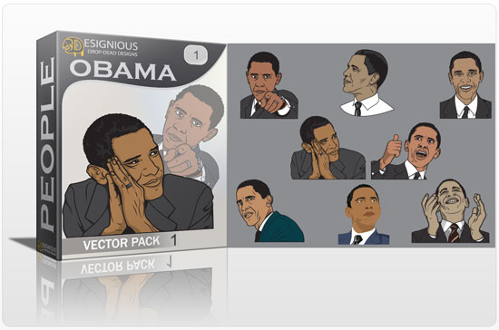 Obama vector pack 1
