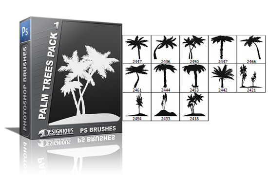 Palm trees brushes pack 1 1