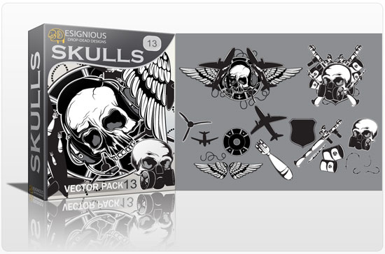 Skulls vector pack 13 1