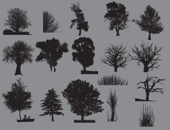 Trees vector pack 2