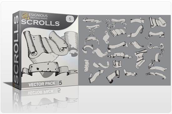 Scrolls vector pack 5 1