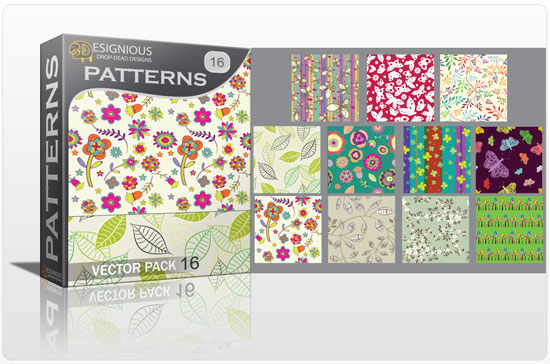 Seamless patterns vector pack 16 1