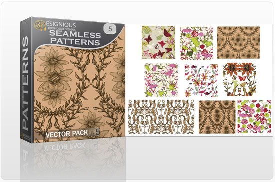 Seamless Patterns vector pack 5 1