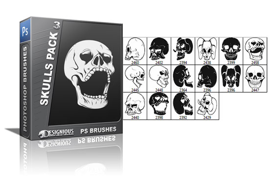 Skulls brushes pack 3 1