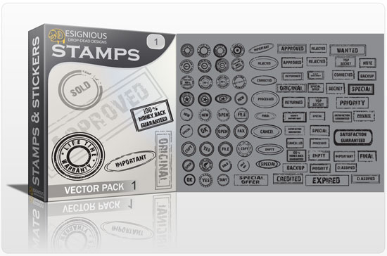 Stamps vector pack 1