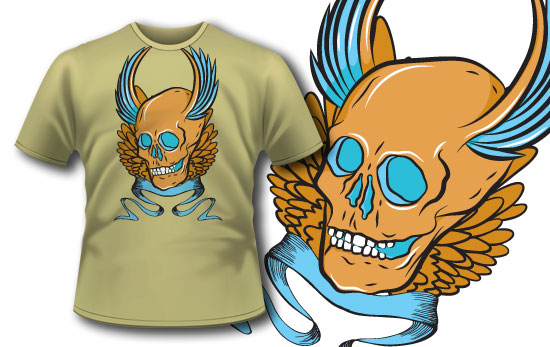 Skull T-shirt design 77 1