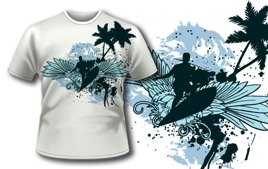 Surfing T-shirt design 56 1