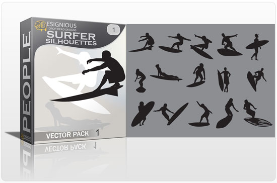 Surfer vector pack 1