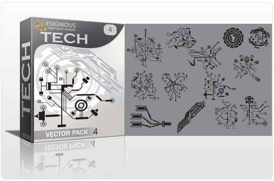 Tech shapes vector pack 4 1