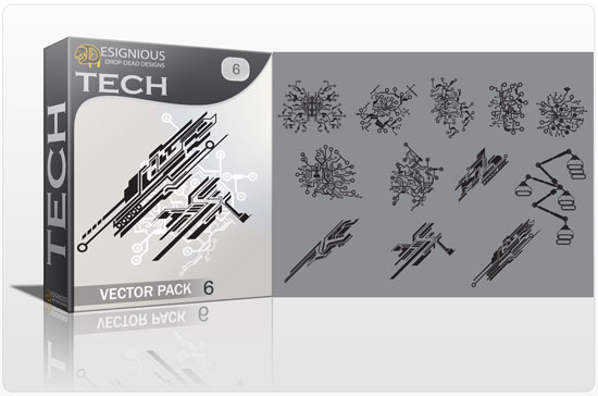 Tech shapes vector pack 6 1