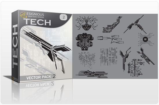 Tech shapes vector pack 2 1