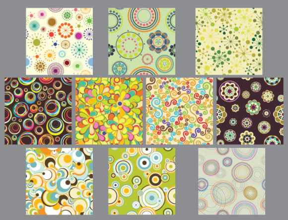 Seamless patterns vector pack 17 2