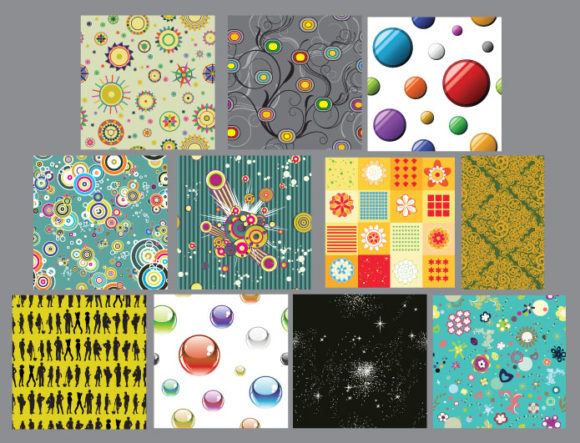 Seamless patterns vector pack 18 2