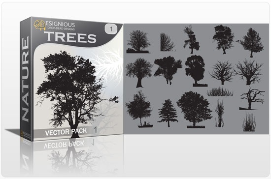 Trees vector pack 1