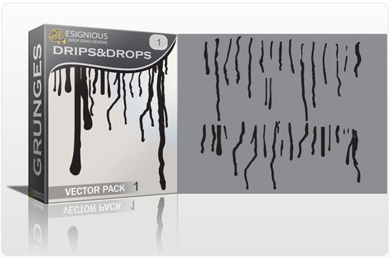 Drips and drips vector pack 1