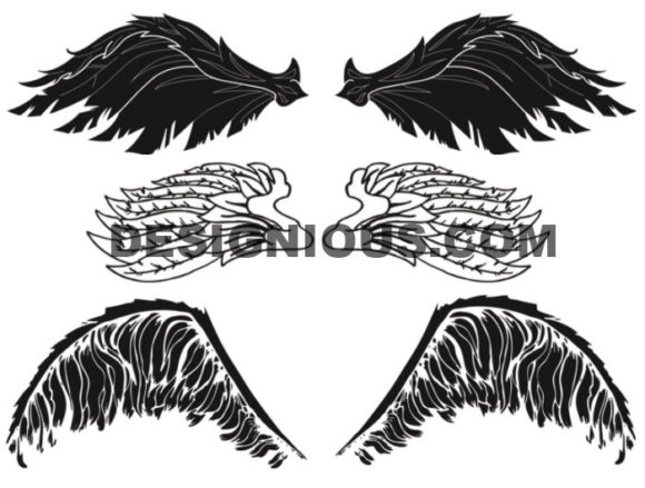 Wings brushes pack 3 2