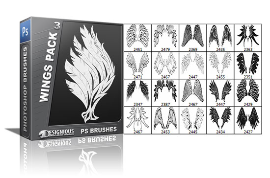 Wings brushes pack 3 1