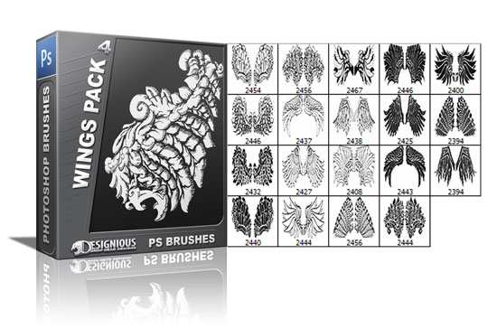 Wings brushes pack 4 1