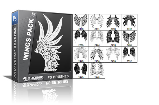Wings brushes pack 5 1